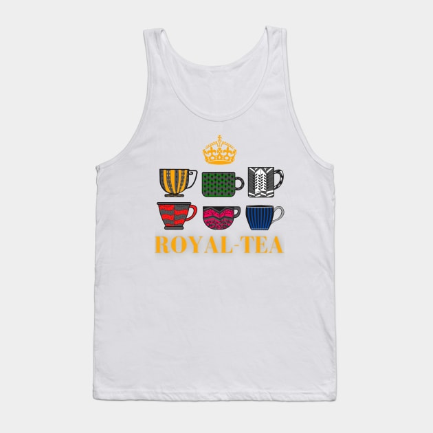 Royal-tea : Six Musical Design Tank Top by sammimcsporran